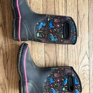 Colorful Kids' Rain Boots with Unicorn Design
